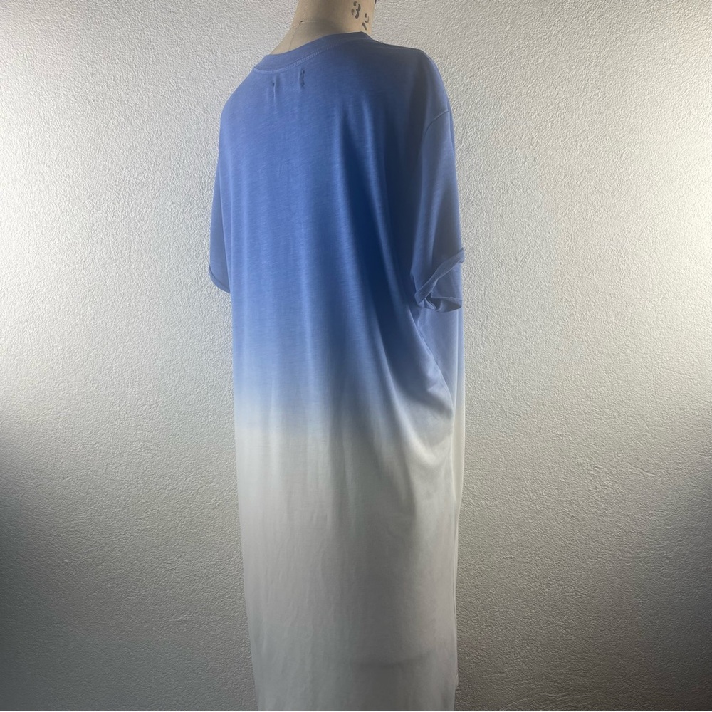 Junk Food I L Los Angeles Rams Football Sports Fan Heathered Ombré T-Shirt Dress - Picture 7 of 16